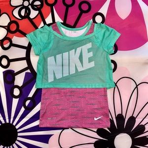 3t girls Nike Layered Tank EUC